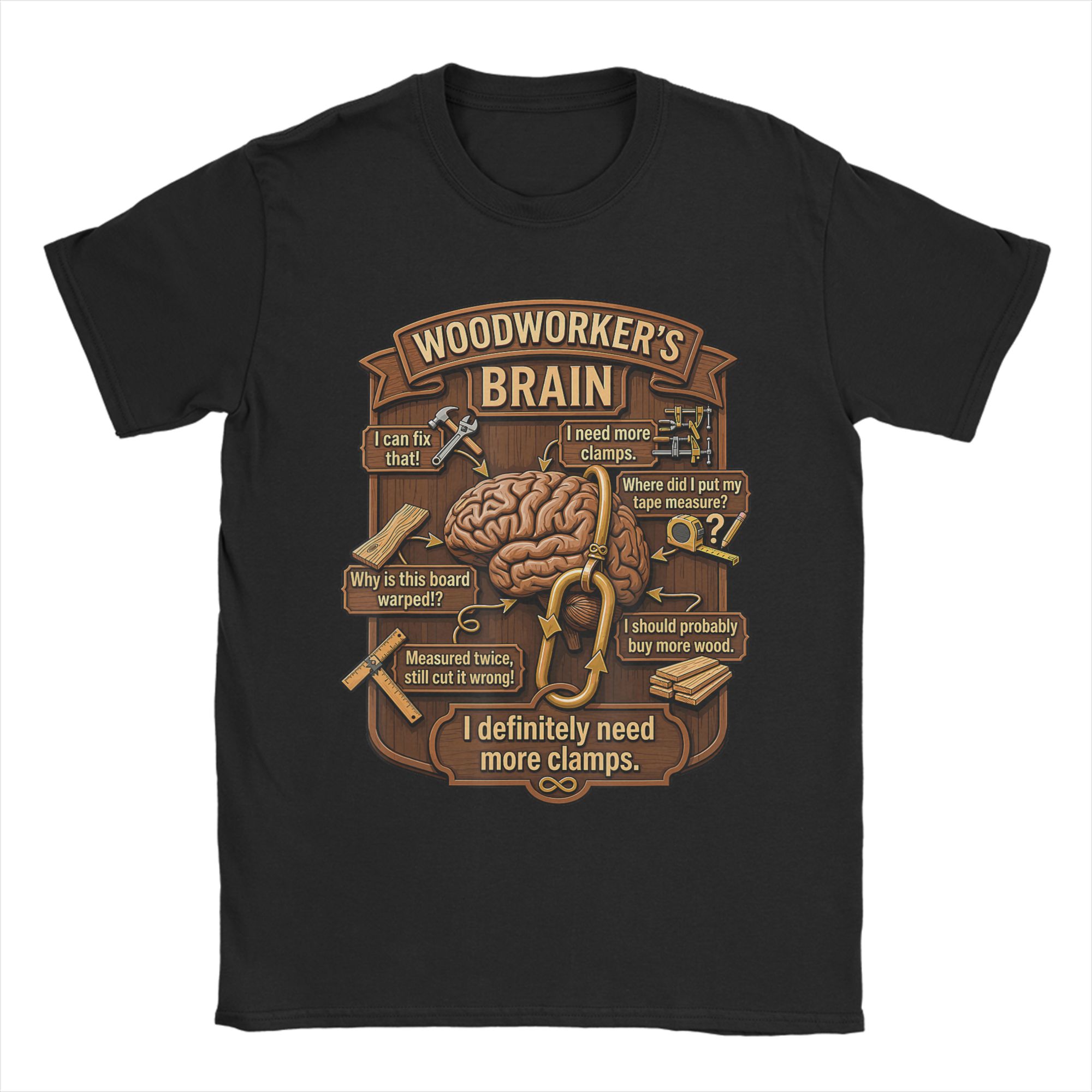 Woodworking Gift Ideas - เสื้อยืดลายตลกสำหรับช่างไม้ เสื้อยืดคอตตอนวินเทจสำหรับผู้ชาย เสื้อยืดคอกลมแขนสั้น ไอเดียของขวัญเสื้อผ้า