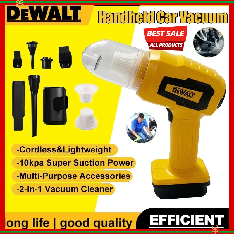 Vacuum Cleaner Woodworking - DEWALT เครื่องดูดฝุ่นในรถยนต์แบบมือถือ 10Kpa เครื่องดูดฝุ่นไร้สายและเครื่องเป่าลม เครื่องมือไฟฟ้า 18V