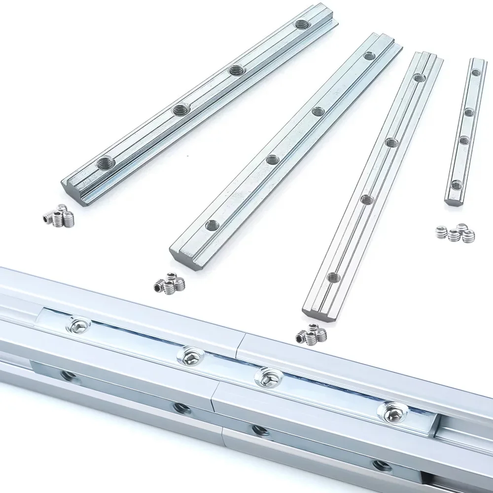 Woodworking Joints - 4Pcs V-Slot T-Slot Joiner 180 องศาตรงภายในอุปกรณ์เชื่อมต่อสําหรับ