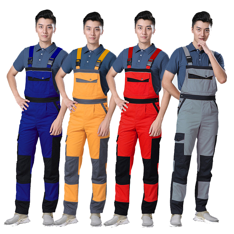Woodworking Overalls - ผ้ากันเปื้อนหลวมทํางานโดยรวมเครื่องแบบผู้ชายเสื้อผ้าทํางานซ่อมรถยนต์การประชุมเชิงปฏิบัติการเครื่องแบบผู้ชายคลังสินค้า Workwear
