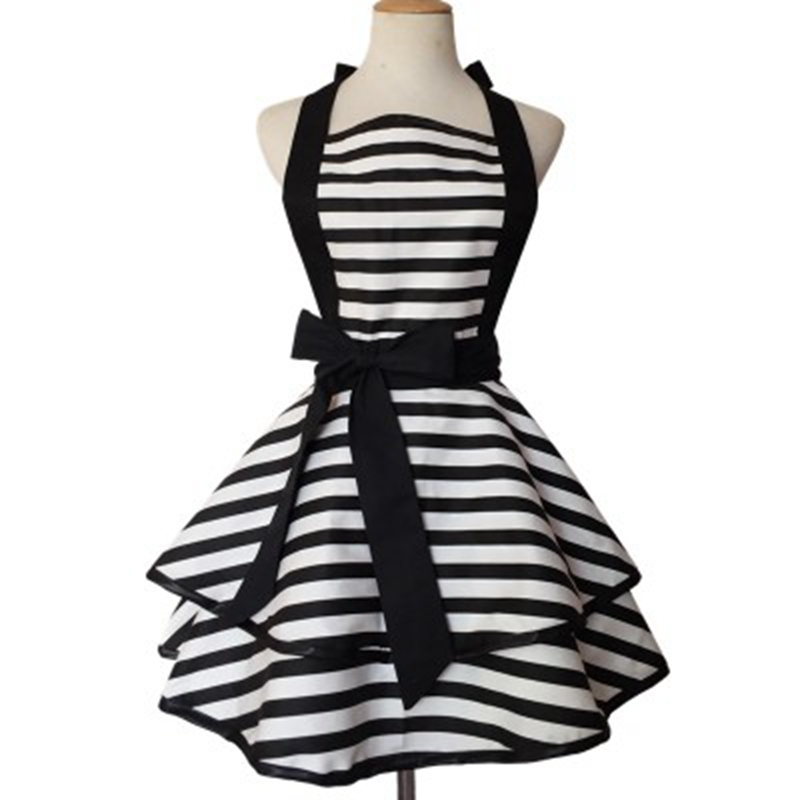 Woodworking Apron - Lovely Sweetheart สีแดงครัวย้อนยุคผ้ากันเปื้อนผู้หญิงผู้หญิง Polka Dot ทำอาหาร