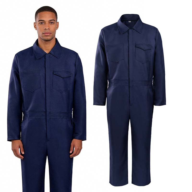 Woodworking Overalls - ชุดจั๊มสูททำงานสีน้ำเงินกรมท่าสำหรับผู้ชายและผู้หญิง ชุดช่าง ชุดทำงาน สำหรับงานปาร์ตี้ฮาโลวีน ชุดคอสเพลย์คนงานโรงงาน