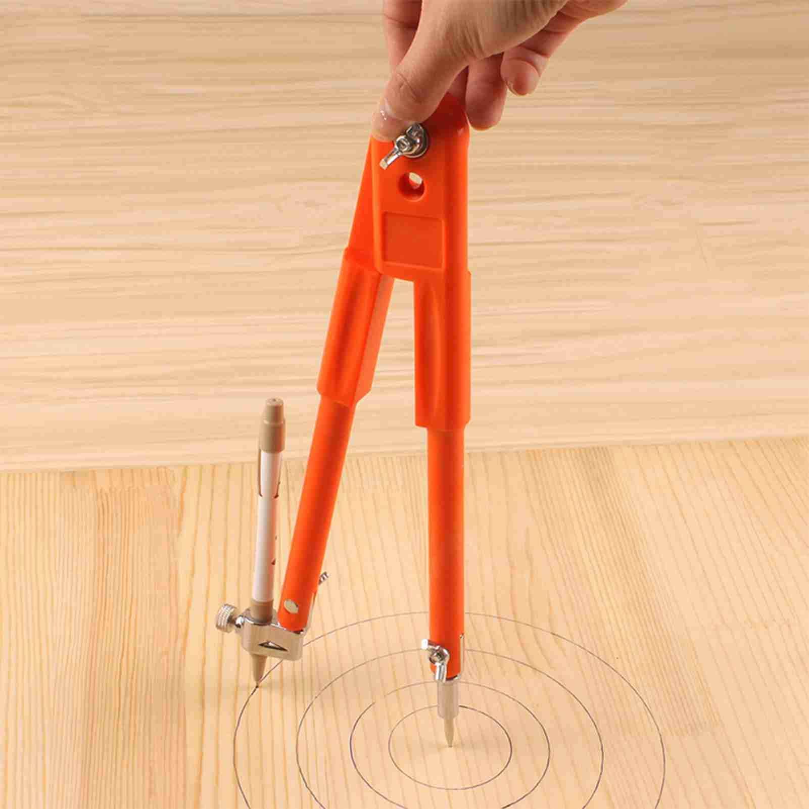 Woodworking Free Plans - วงเวียนขนาดใหญ่สำหรับงานไม้ วงเวียนอุตสาหกรรมอเนกประสงค์ เครื่องมือวางแผนงาน วัดขนาดลวด ปรับได้ ล็อคได้