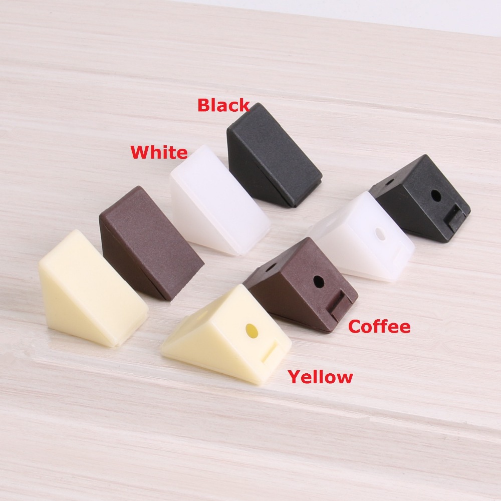 Woodworking Joints - 50ชิ้น/ล็อต90องศาไนลอนพลาสติกตู้เฟอร์นิเจอร์ตู้เสื้อผ้ามุมBracket Jointพร้อมสกรู