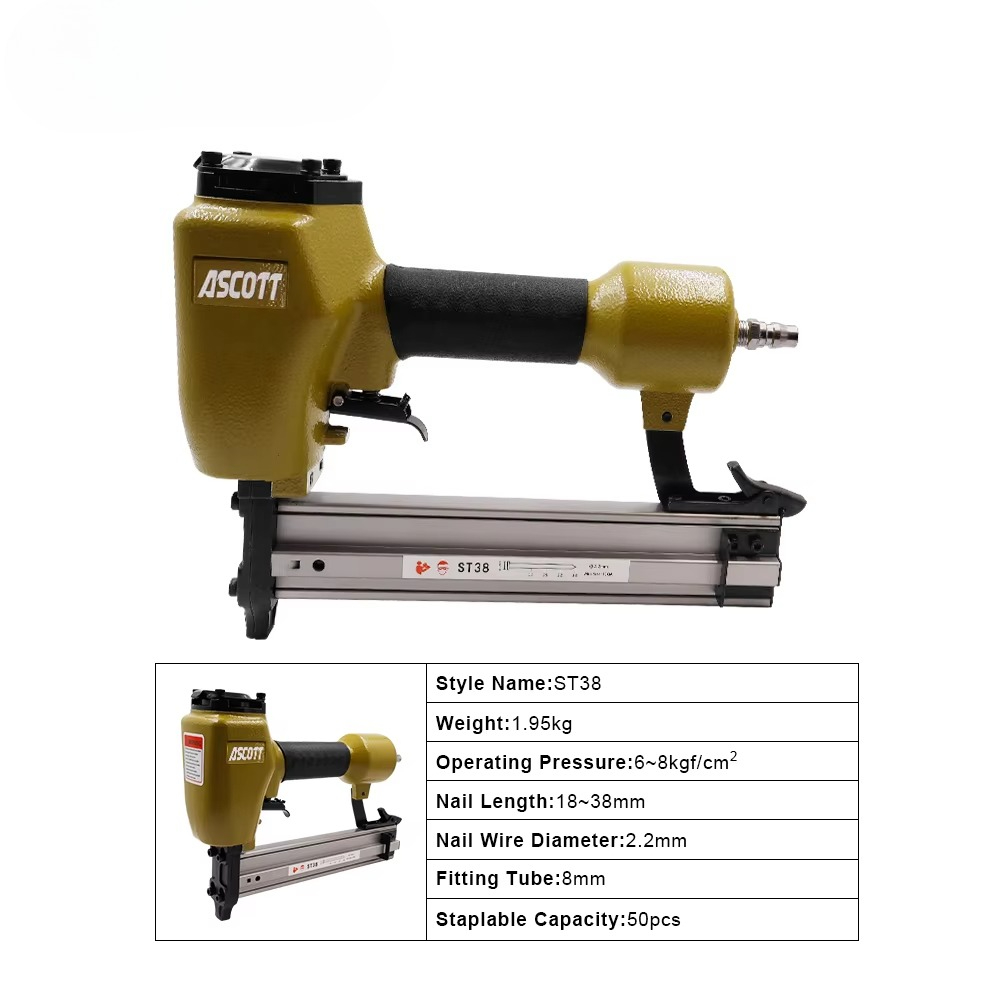 Woodworking Project - เครื่องยิงตะปูลม ST38 14GA สำหรับงานไม้และคอนกรีต สำหรับงาน DIY