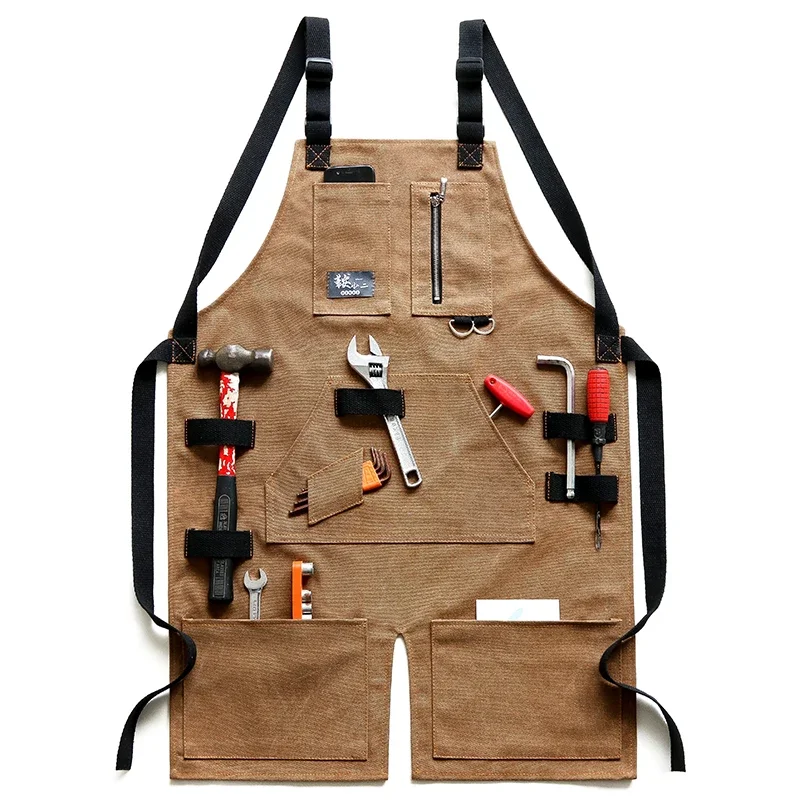 Woodworking Overalls - ชุดเอี๊ยมกันน้ำสำหรับงานช่าง ทำมือ ทนทานต่อการสึกหรอ เหมาะสำหรับงานตัดผม ทำสวน ทำงานไม้