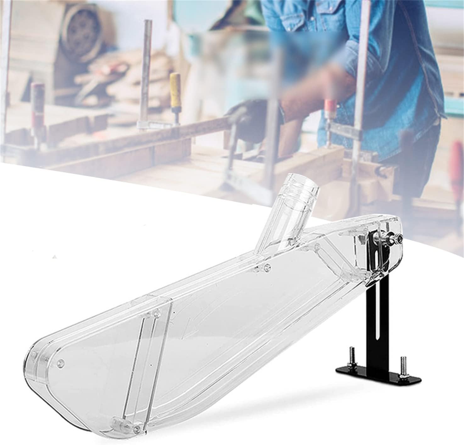 Vacuum Cleaner Woodworking - ฝาครอบป้องกันเครื่องเลื่อยวงเดือนสำหรับงานไม้ ฝาครอบกันฝุ่นแบบใส สำหรับเลื่อยวงเดือนไฟฟ้า กล่องพลาสติกใสกันฝุ่น