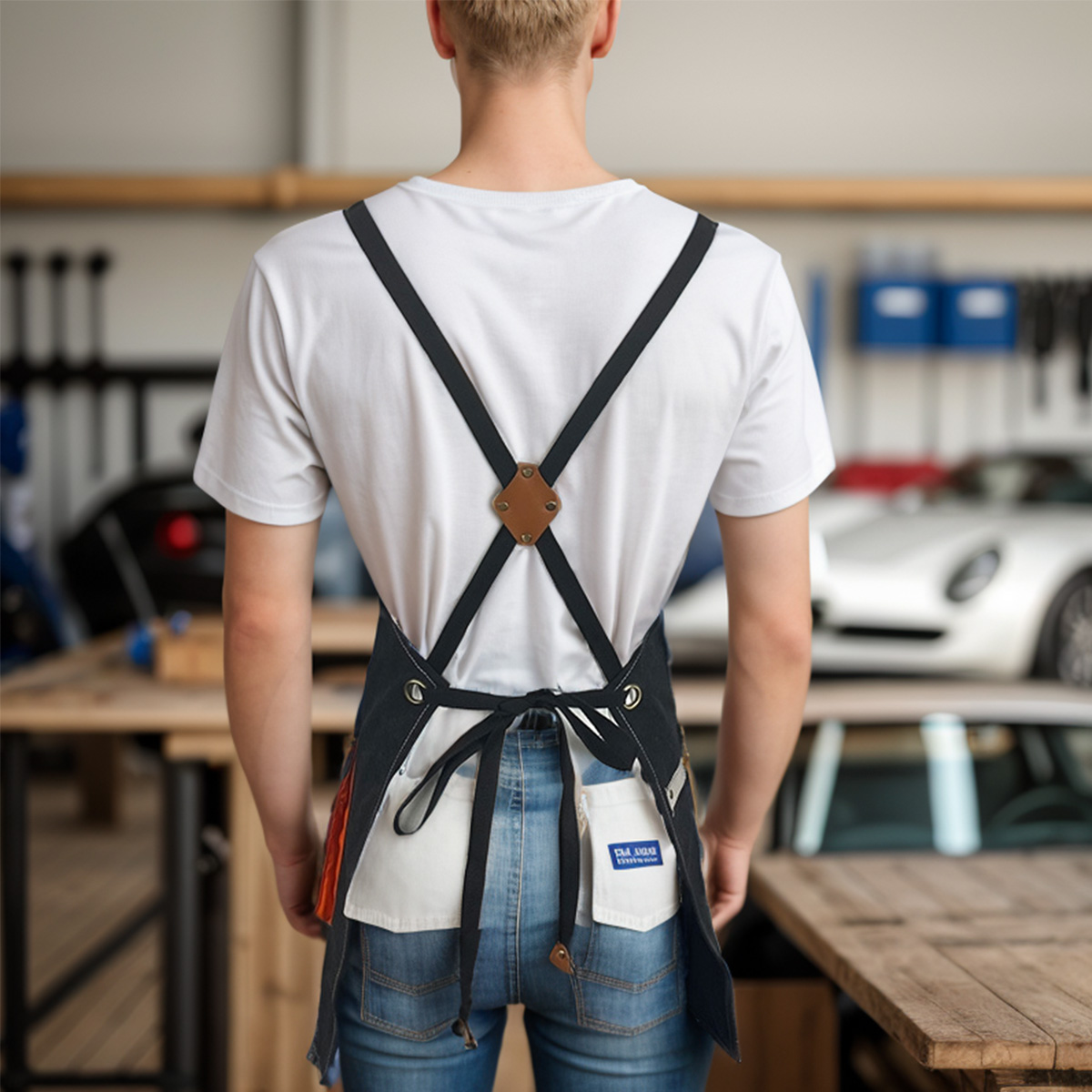 สายสะพายไหล่ปรับได้ 1 ชิ้น ผ้า - Woodworking Apron บทวิจารณ์และราคา