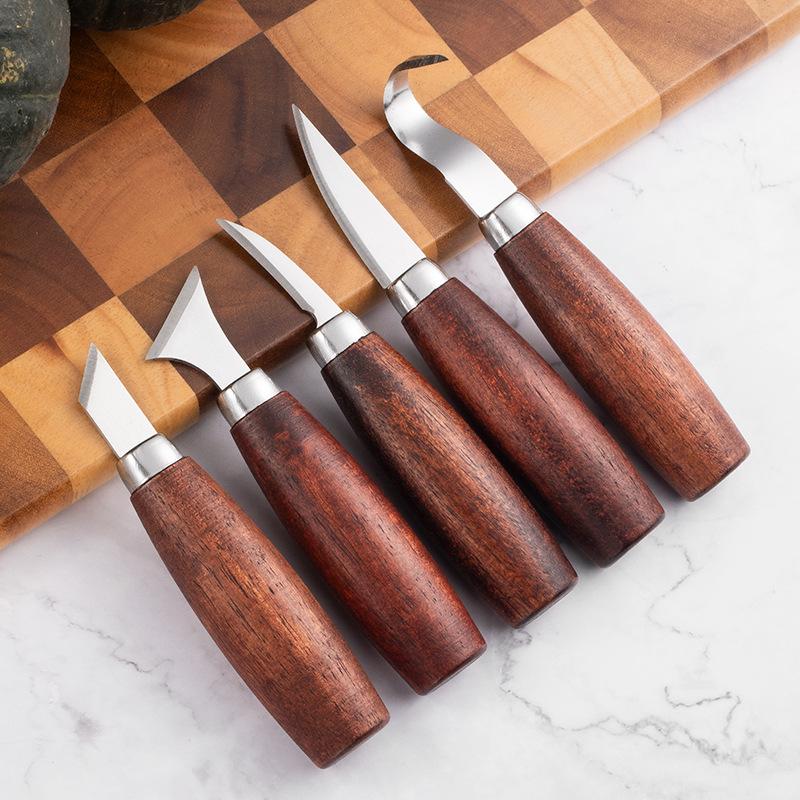 ชุดสิ่วแกะสลักไม้ 5 ชิ้น - เคร - Woodworking Project บทวิจารณ์และราคา