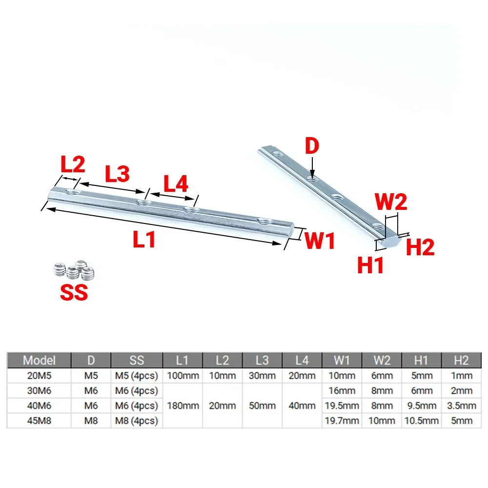 4Pcs V-Slot T-Slot Joiner 180  - Woodworking Joints บทวิจารณ์และราคา