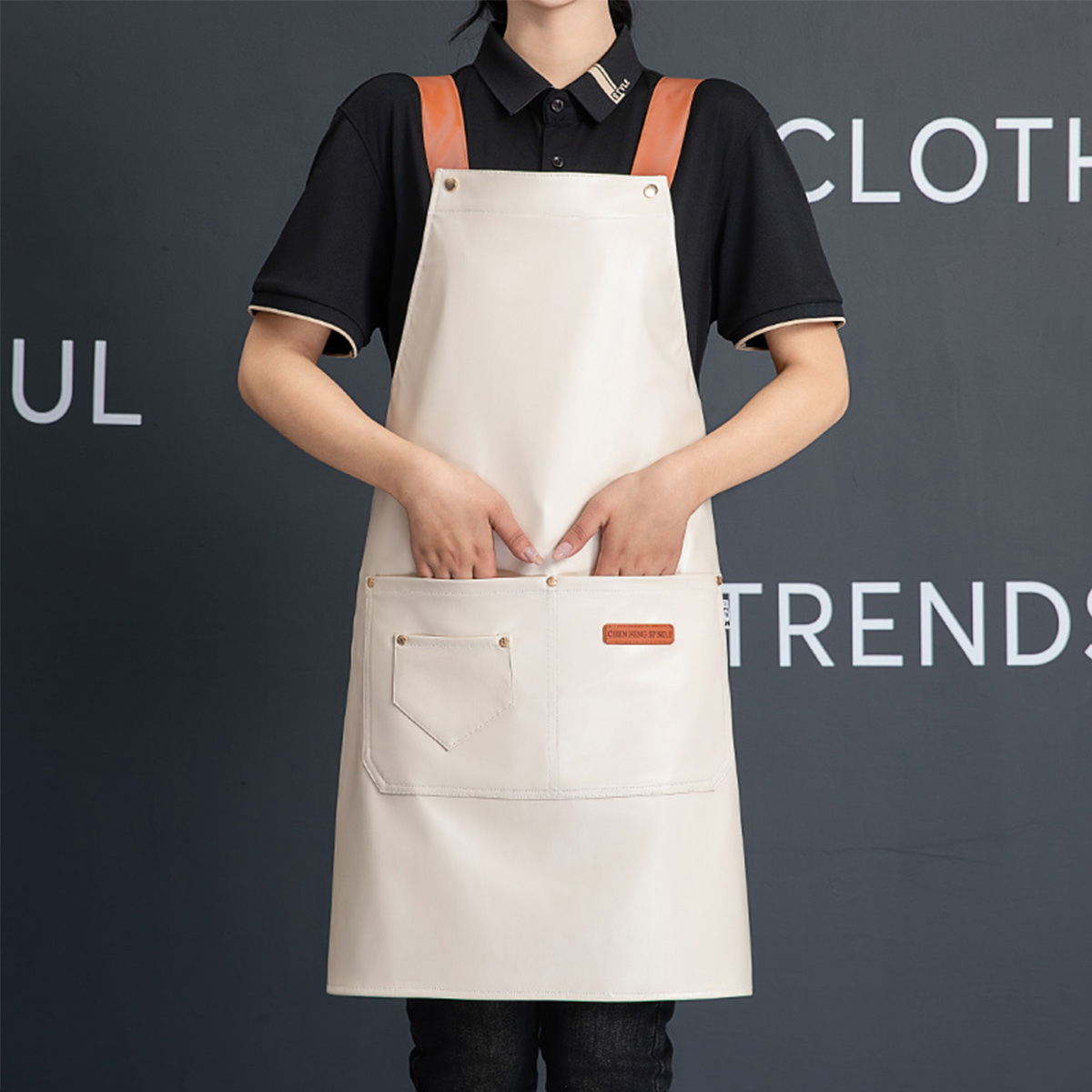 ผ้ากันเปื้อนหนังเทียม PU แบบปร - Woodworking Apron บทวิจารณ์และราคา