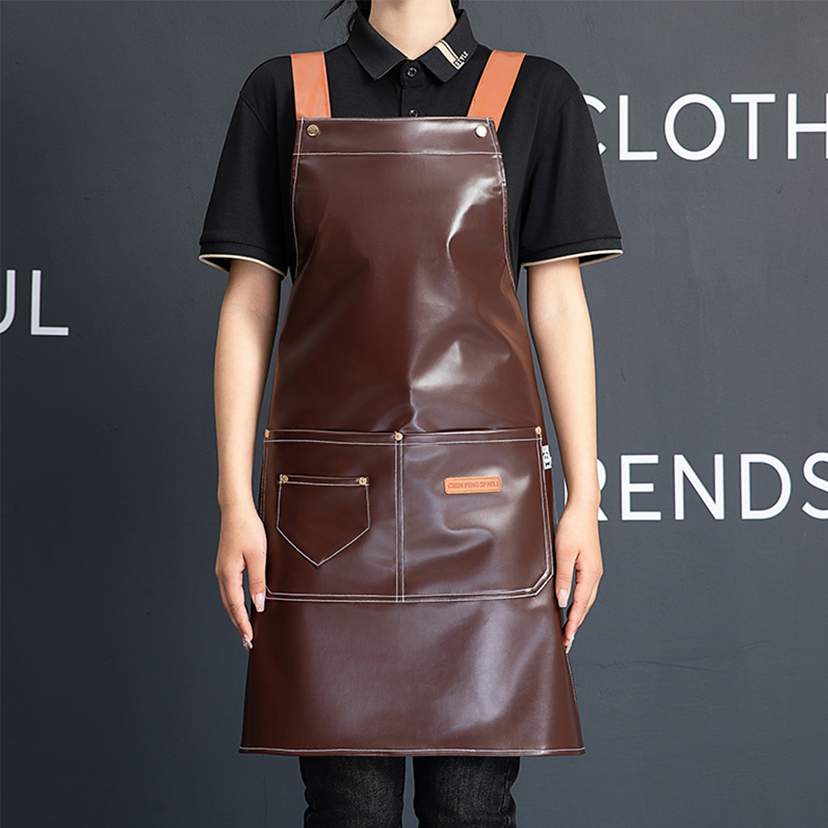 ผ้ากันเปื้อนหนังเทียม PU แบบปร - Woodworking Apron บทวิจารณ์และราคา