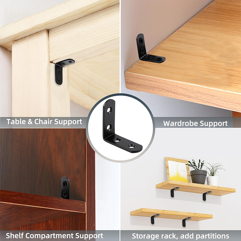 เหล็กฉากยึดมุมสีดำ 6-20 ชิ้น,  - Woodworking Joints บทวิจารณ์และราคา