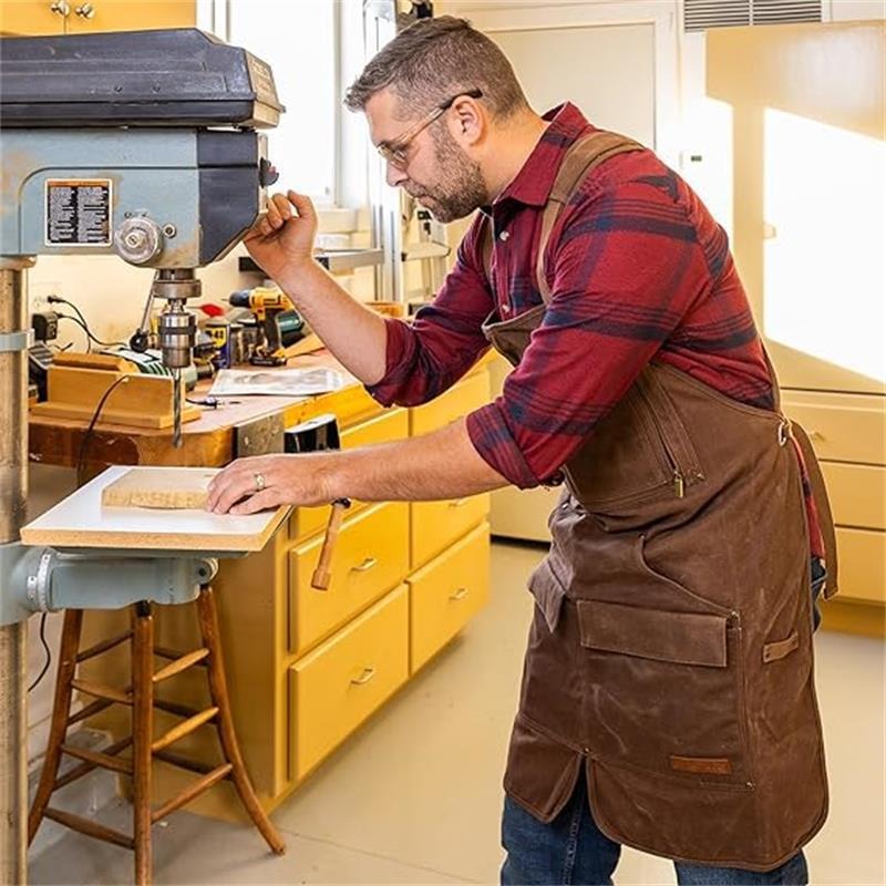 ผ้ากันเปื้อนผ้าแคนวาสหนาพิเศษ  - Woodworking Apron บทวิจารณ์และราคา