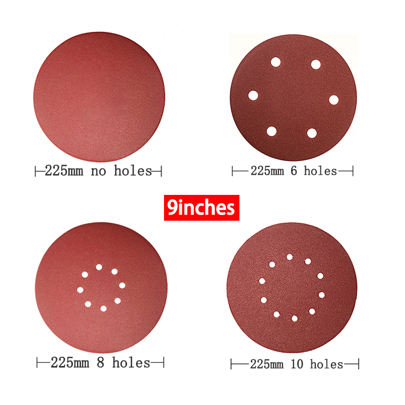 9 นิ้ว 6/8/10 รู 225 มม.Sander - Woodworking Wallpaper บทวิจารณ์และราคา