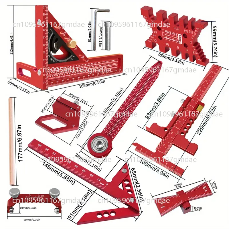ชุดเครื่องมือวัดงานไม้พร้อมกล่ - Woodworking Free Plans บทวิจารณ์และราคา