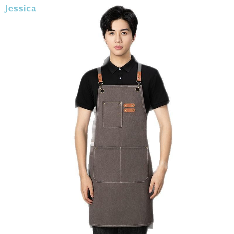♥ ผ้ากันเปื้อนยีนส์สีดำพร้อมกร - Woodworking Apron บทวิจารณ์และราคา