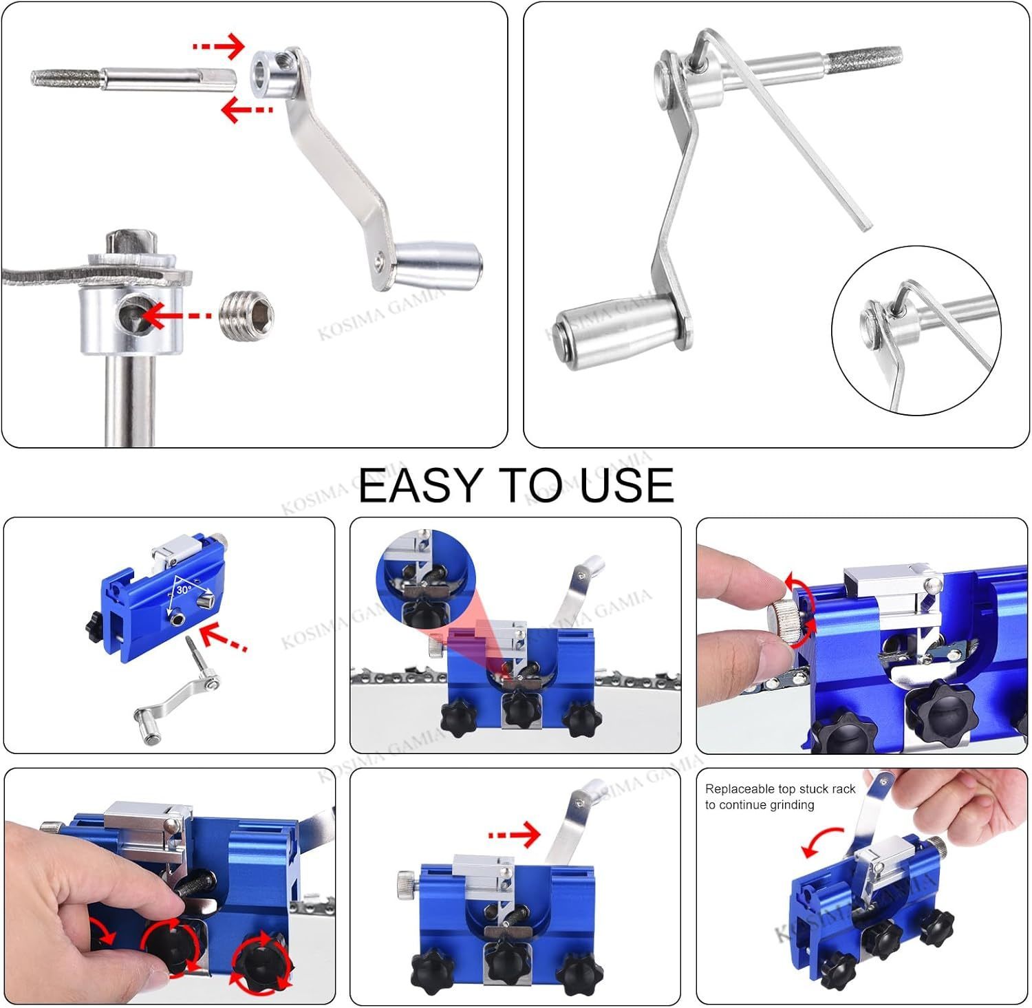 เครื่องลับคมใบเลื่อยโซ่แบบพกพา - Woodworking Industry บทวิจารณ์และราคา