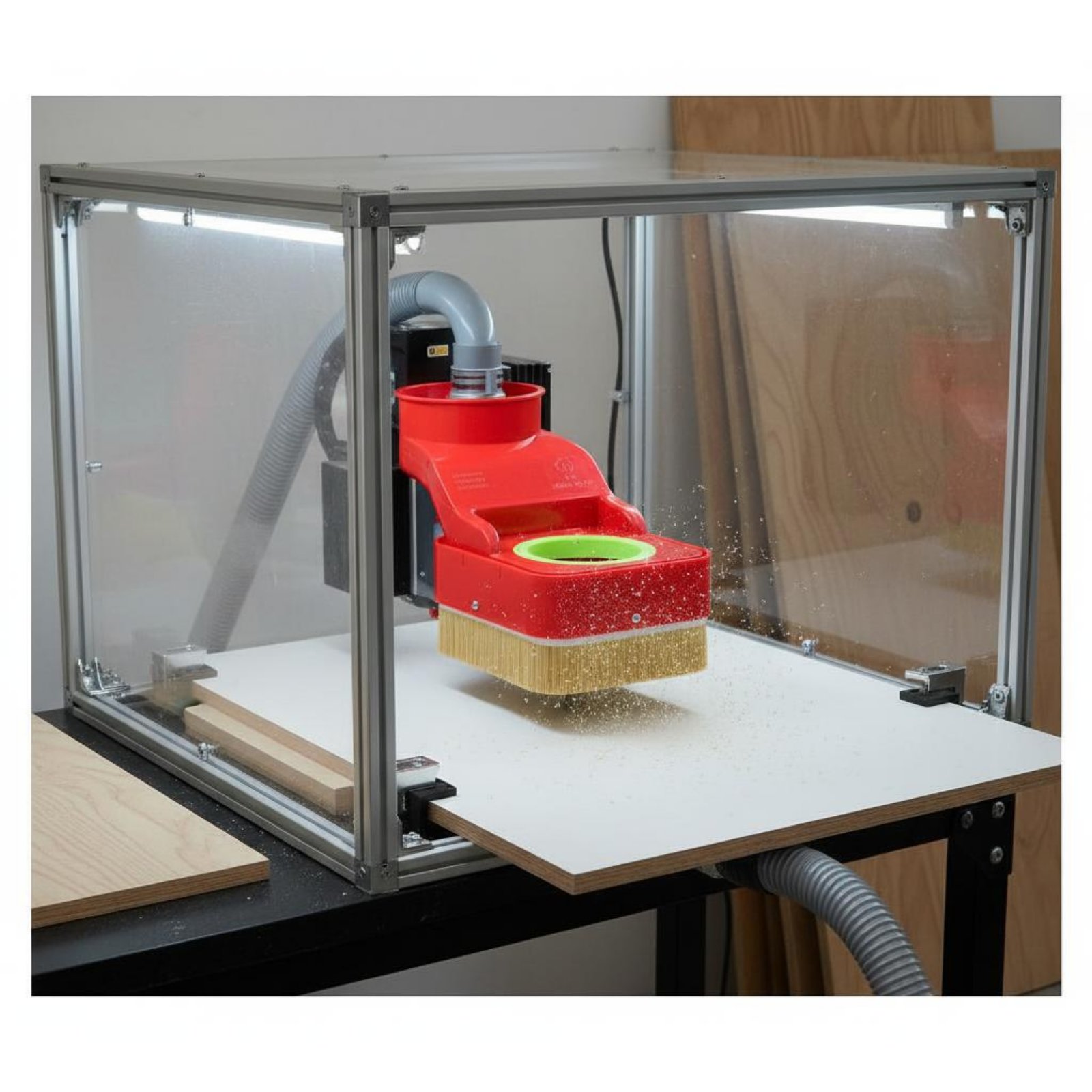 แปรงปัดฝุ่นสำหรับเครื่อง CNC R - Vacuum Cleaner Woodworking บทวิจารณ์และราคา