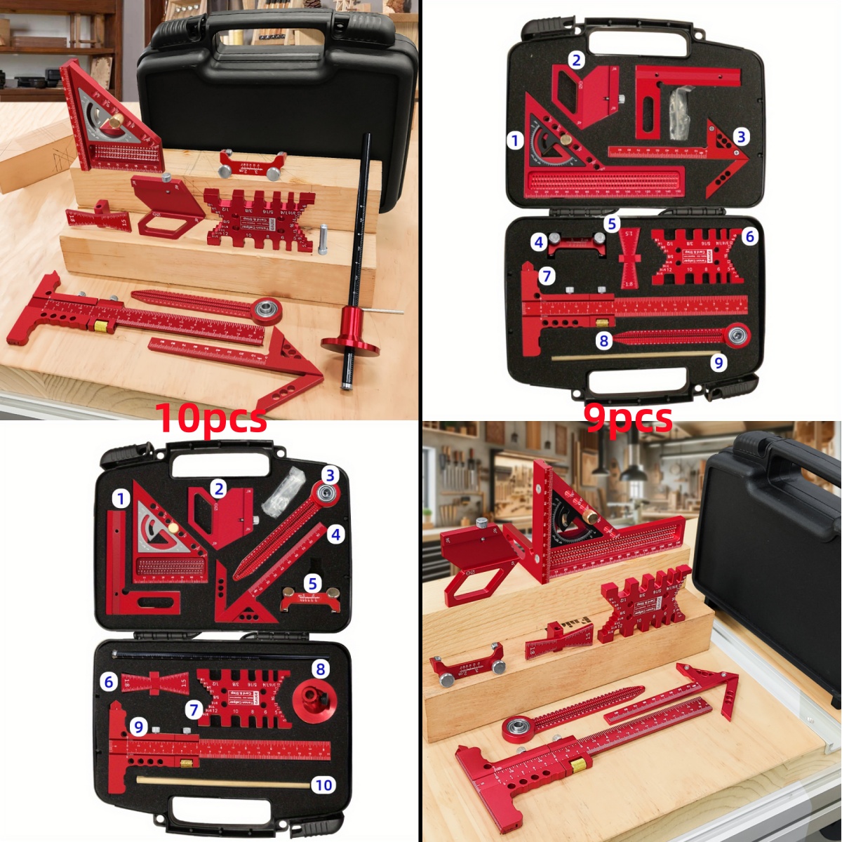9 ชิ้น/10 ชิ้นงานไม้ชุดเครื่อง - Woodworking Free Plans บทวิจารณ์และราคา