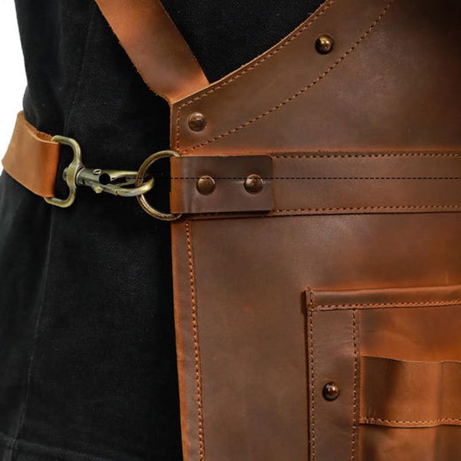 ผ้ากันเปื้อนหนังพร้อมกระเป๋าหล - Woodworking Apron บทวิจารณ์และราคา