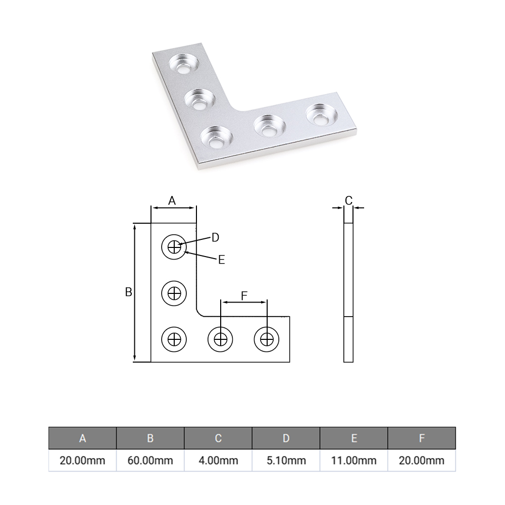 2 ชิ้น/ล็อต แผ่นเชื่อมมุม 90 อ - Woodworking Joints บทวิจารณ์และราคา