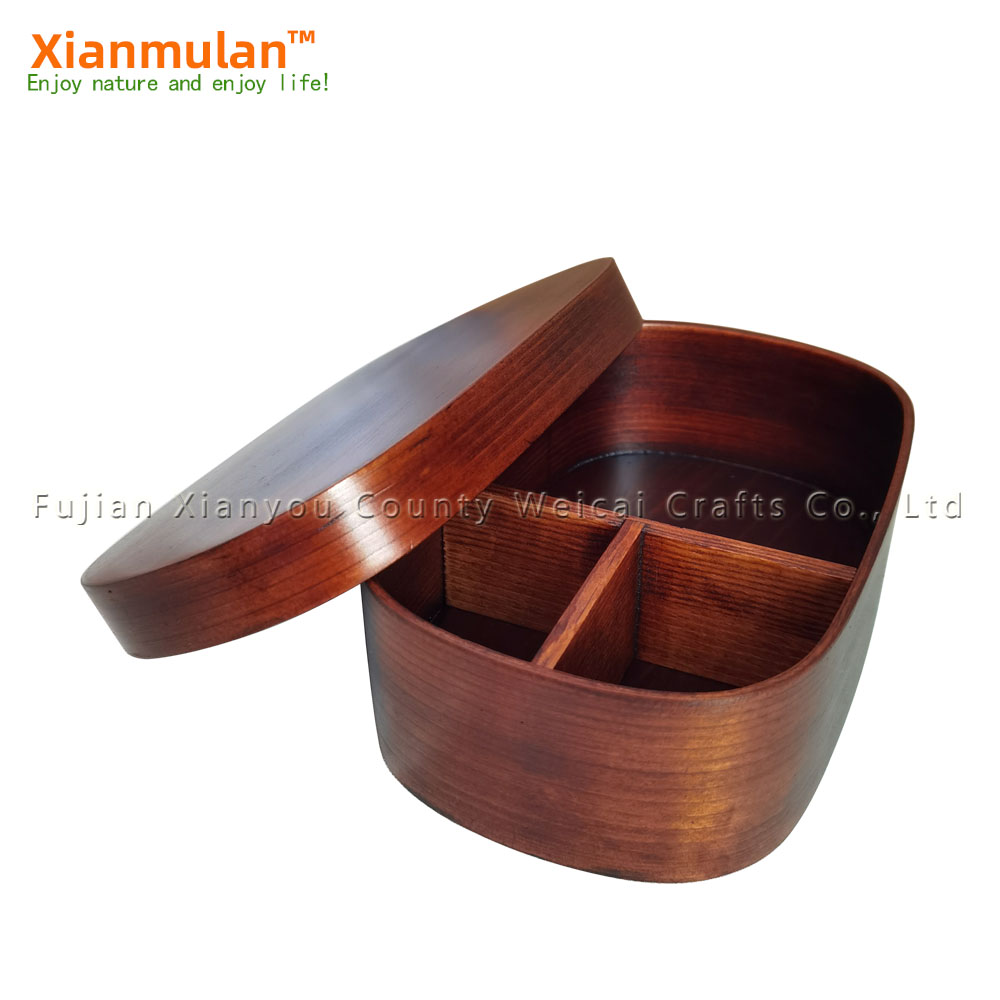 กล่องเบนโตะไม้ธรรมชาติกล่องอาห - Woodworking In Japanese บทวิจารณ์และราคา