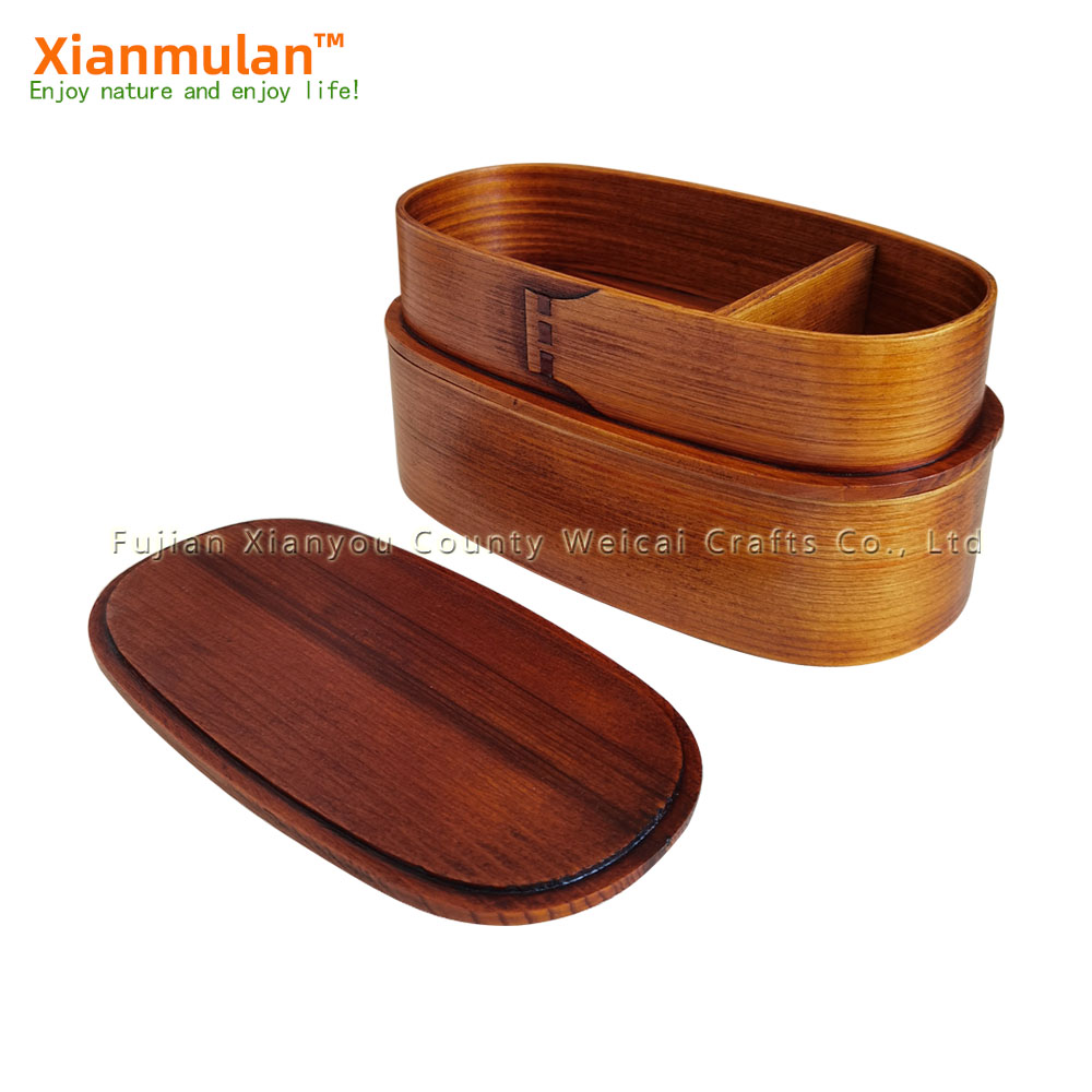 กล่องเบนโตะไม้ธรรมชาติกล่องอาห - Woodworking In Japanese บทวิจารณ์และราคา