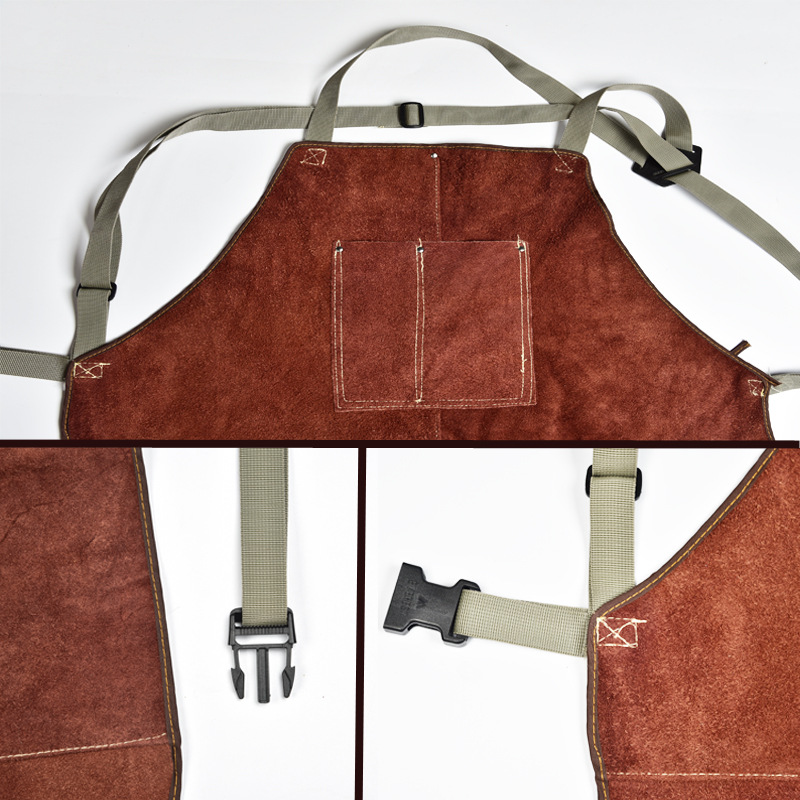 ผ้ากันเปื้อนหนังวัวสำหรับงานเช - Woodworking Apron บทวิจารณ์และราคา