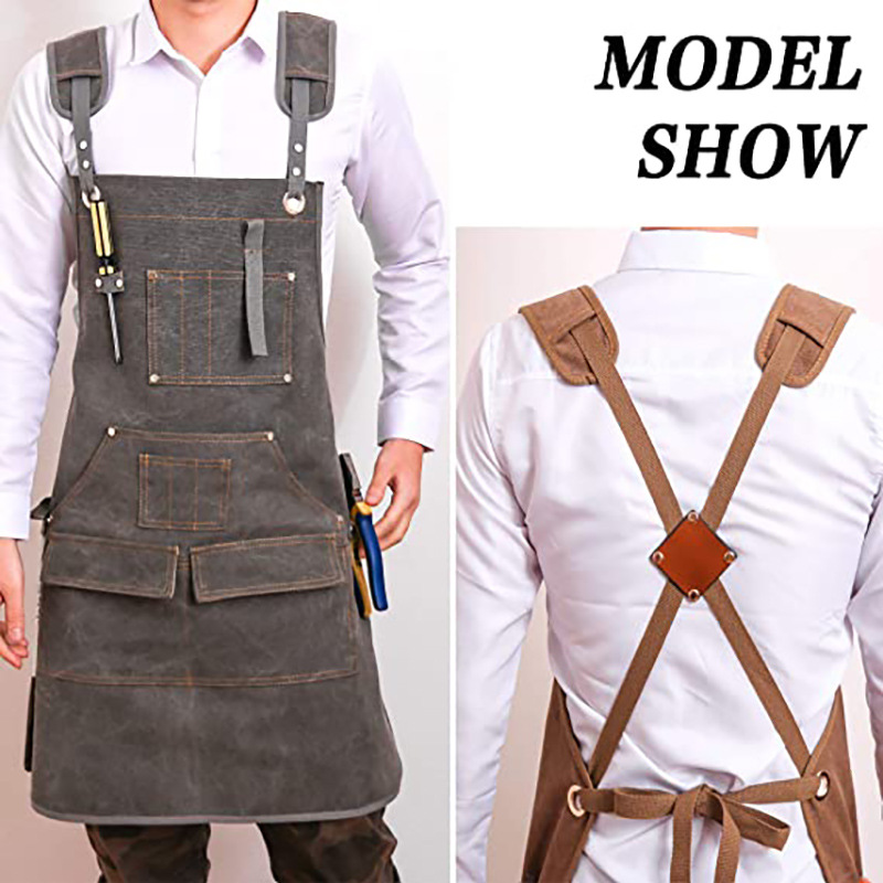 ผ้ากันเปื้อนผ้าแคนวาสหนาแบบเรี - Woodworking Overalls บทวิจารณ์และราคา