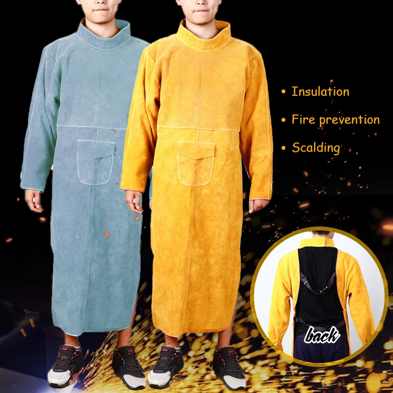 Cowhide หนัง Anti-scalding ทํา - Woodworking Apron บทวิจารณ์และราคา