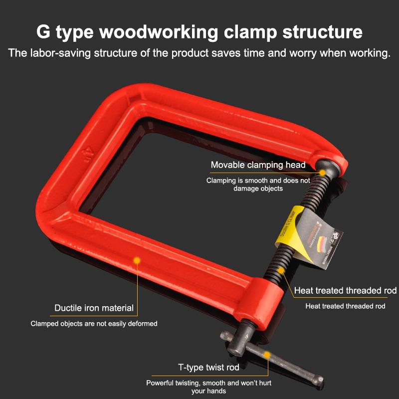 แคลมป์รูปตัว G แบบยาวพิเศษ แคล - Woodworking Industry บทวิจารณ์และราคา