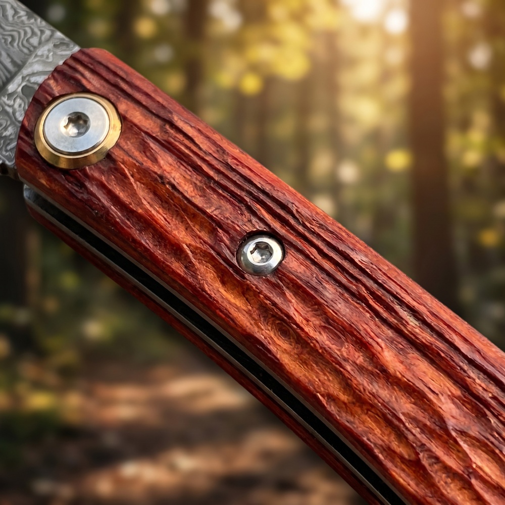 มีดพับเหล็กดามัสกัสขนาดกะทัดรั - Woodworking Gift Ideas บทวิจารณ์และราคา